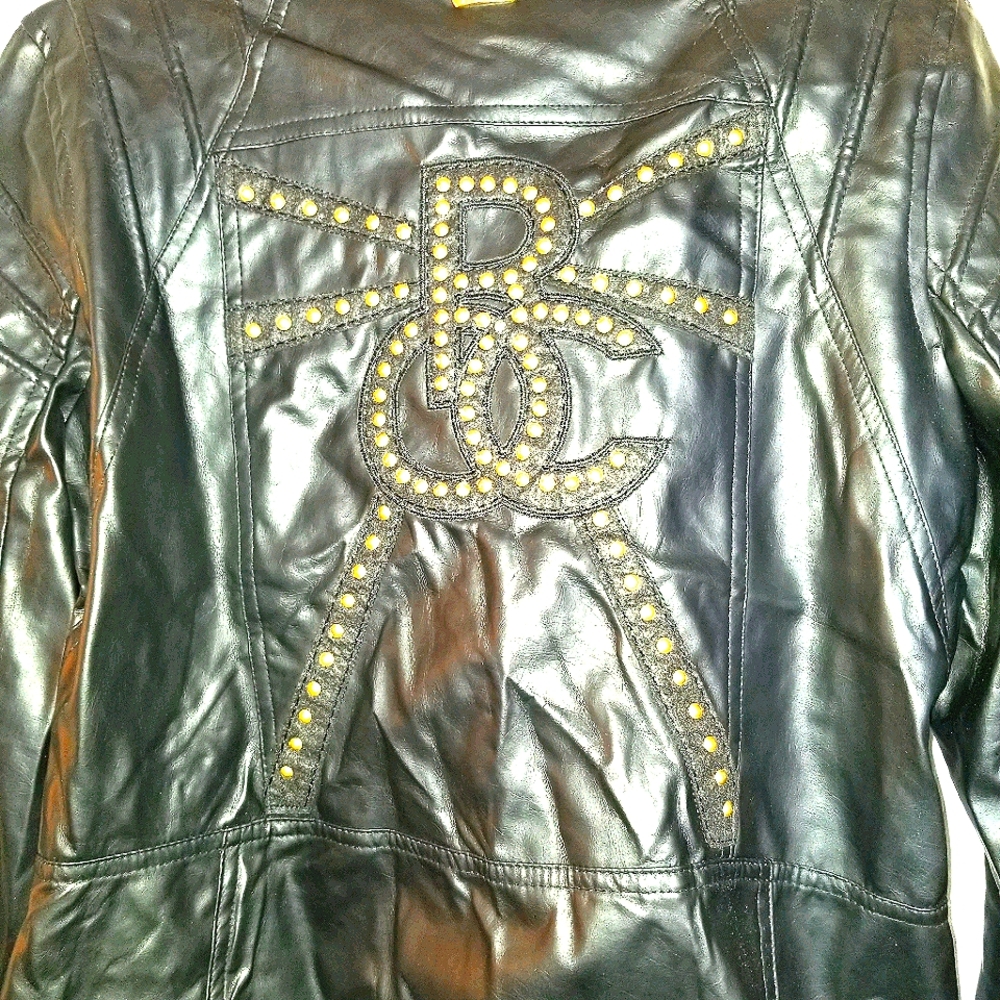 Leather Rocawear Zip Up Jacket - Picture 5 of 6
